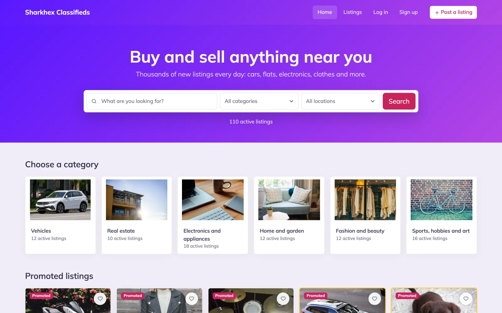 Home page