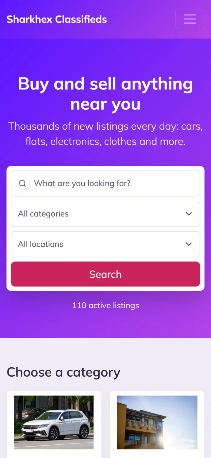 Website on a phone